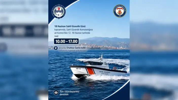 Trabzon’da Sahil Güvenlik Botu ziyarete açılıyor