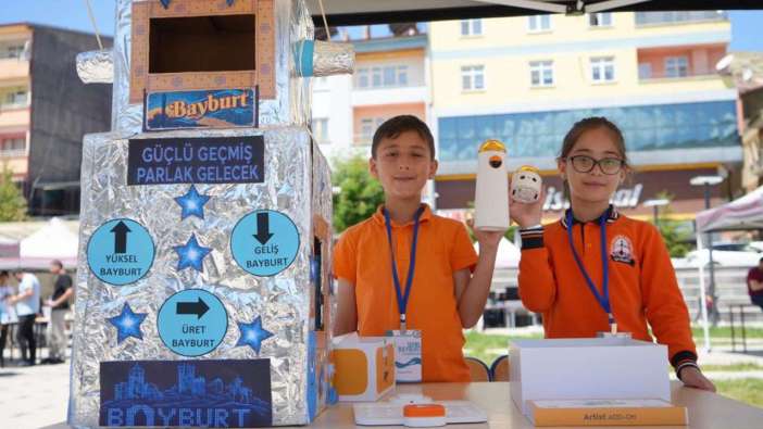 Tekno Bayburt’ta öğrencilerin projeleri görücüye çıktı