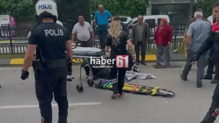 Trabzon'daki motosiklet kazasının görüntüleri ortaya çıktı!