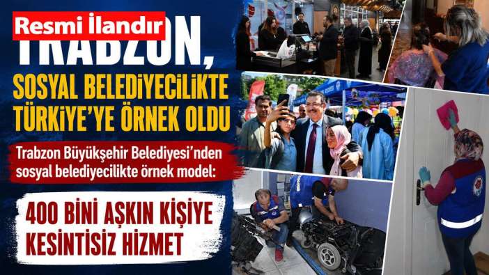 Trabzon, Sosyal Belediyecilikte Türkiye’ye Örnek Oldu