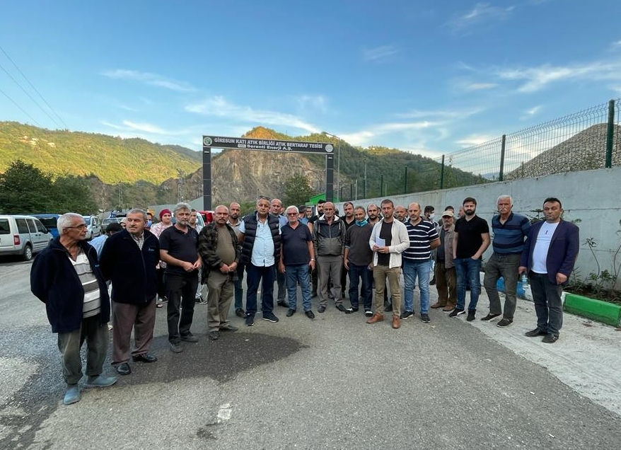 Giresun katı atık bertaraf tesisi eylemi