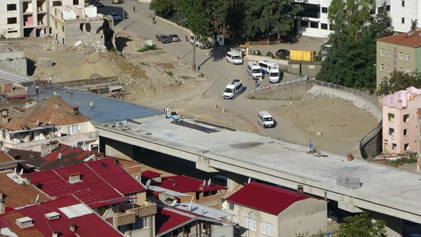 Trabzon'da Kanuni Bulvarında yüzde 60'a ulaşıldı