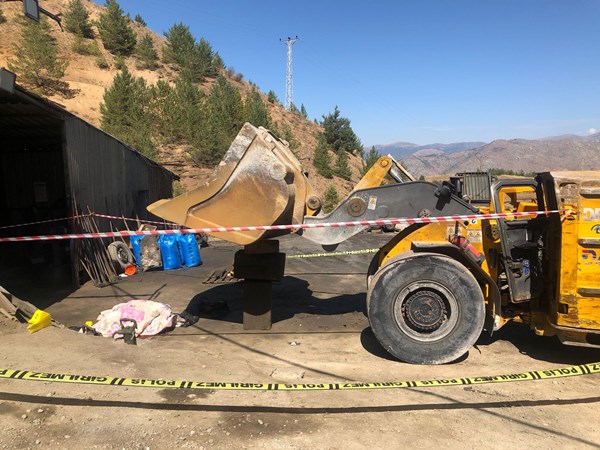 Gümüşhane'de talihsiz kaza! 1 işçi hayatını kaybetti