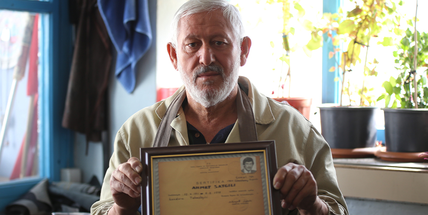 O belki de mesleğinin tek mekteplisi