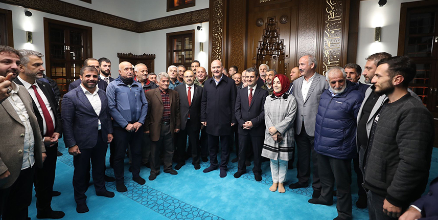 Bakan Soylu, Trabzon'da Recep Tayyip Erdoğan Camii’nin açılışını yaptı