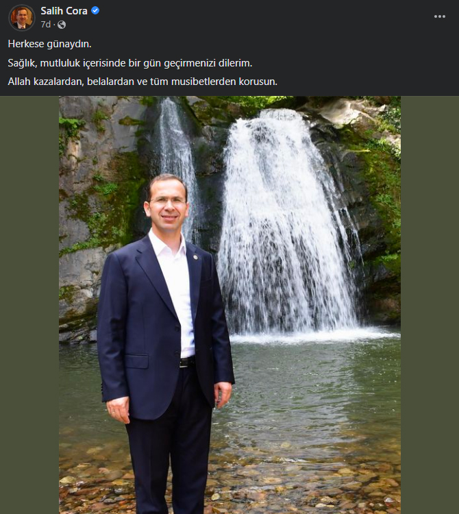 Kaza sonrası Salih Cora’dan ilk mesaj! 