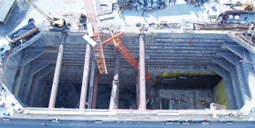 Metro inşaatında vinç devrildi! 2 ölü 1 yaralı