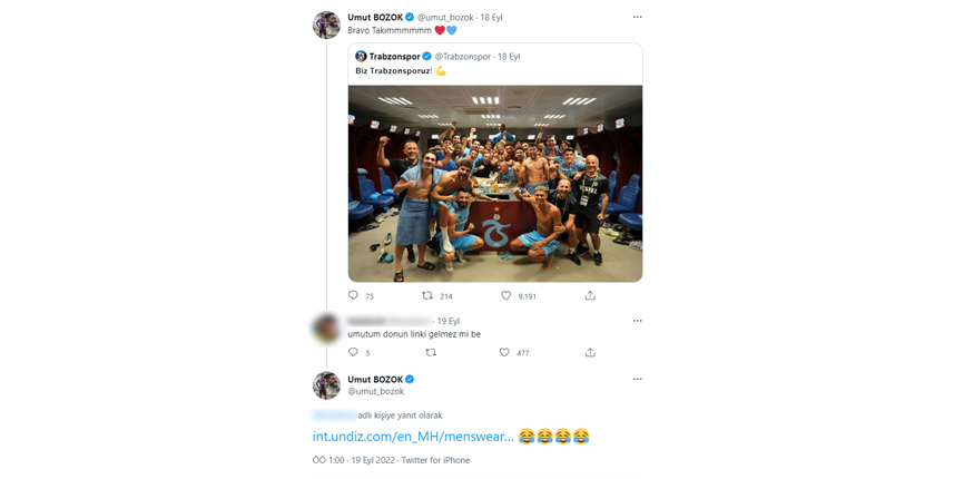 Trabzonsporlu Umut Bozok sosyal medyada gündem oldu!