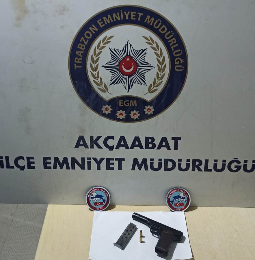 Trabzon’da ruhsatsız silah ve uyuşturucu yakalandı