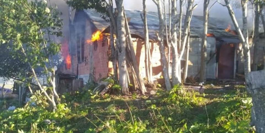 Trabzon'da yanan evde 90 yaşında kadın hayatını kaybetti