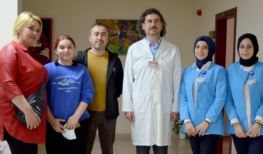 Kolundaki yumrulardan Trabzon'da kurtuldu 