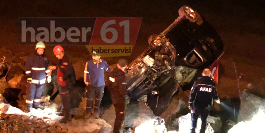 Trabzon'da feci kaza: 1 ölü 3 yaralı