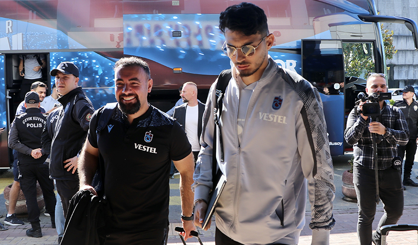 Trabzonspor kafilesi Sırbistan'a gitti