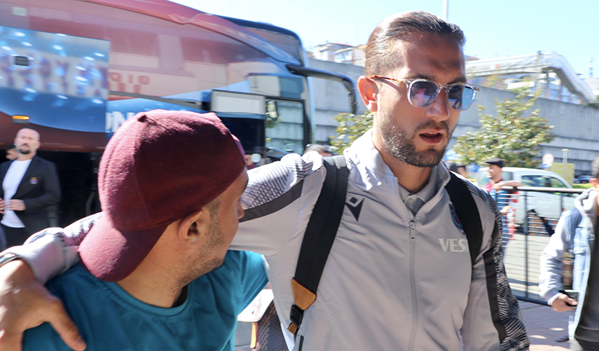 Trabzonspor kafilesi Sırbistan'a gitti