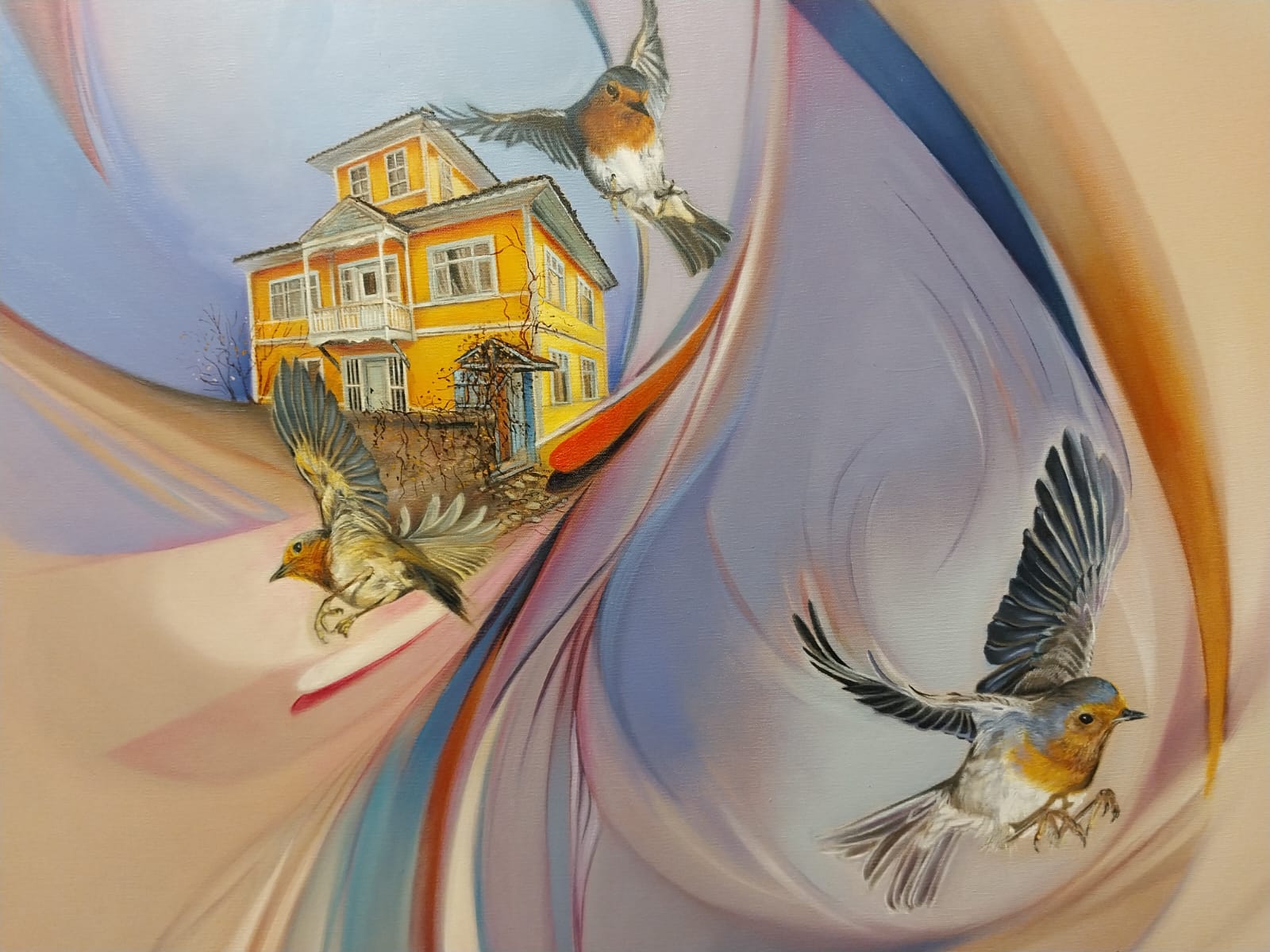 Trabzonlu resim sanatçısı Esra Aydın ilk kişisel sergisini memleketi Trabzon’da açtı (6)