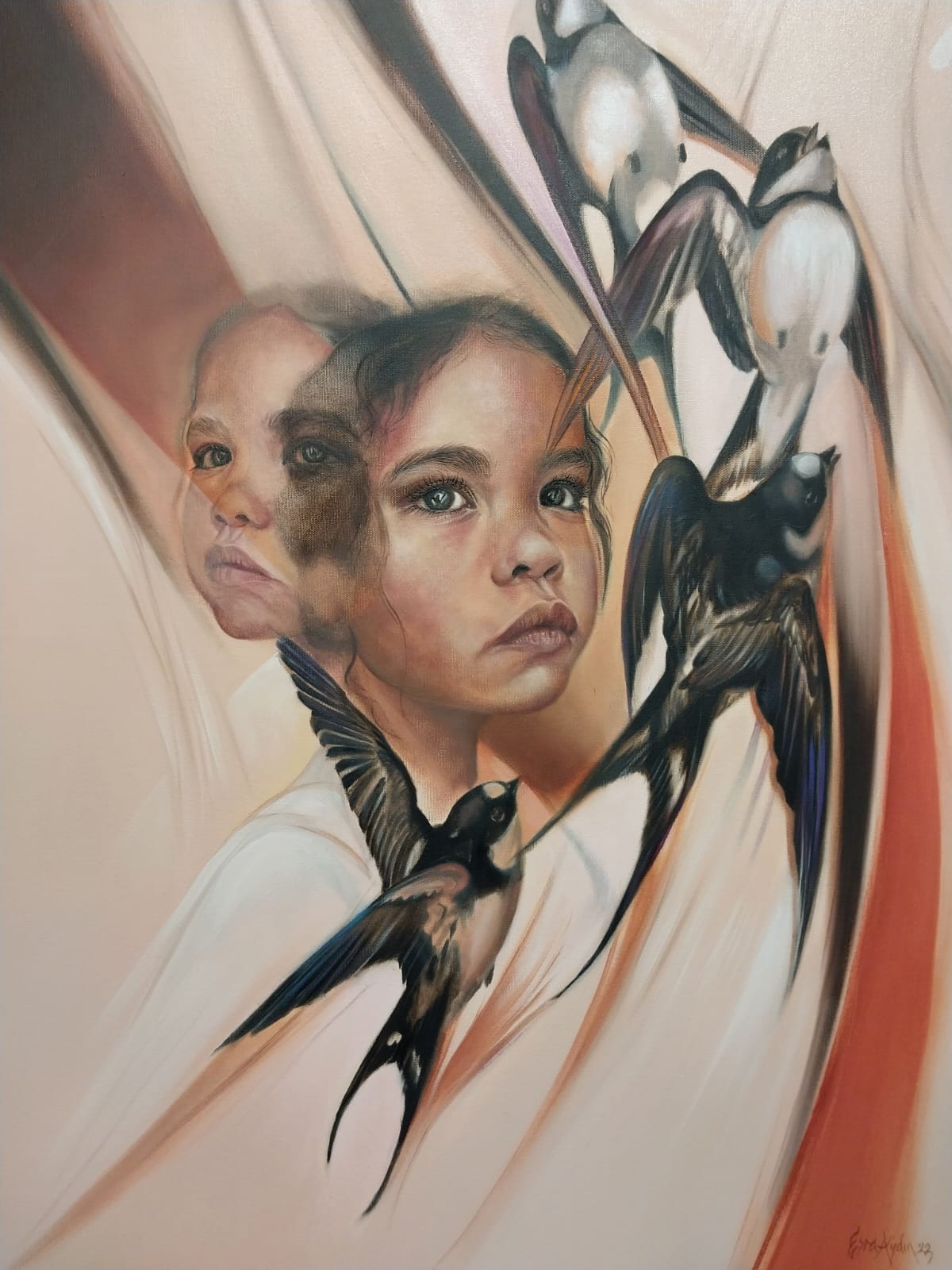 Trabzonlu resim sanatçısı Esra Aydın ilk kişisel sergisini memleketi Trabzon’da açtı (7)