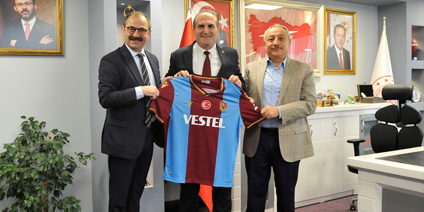 Trabzonspor'dan Gençlik ve Spor İl Müdürü Çetiner'e ziyaret