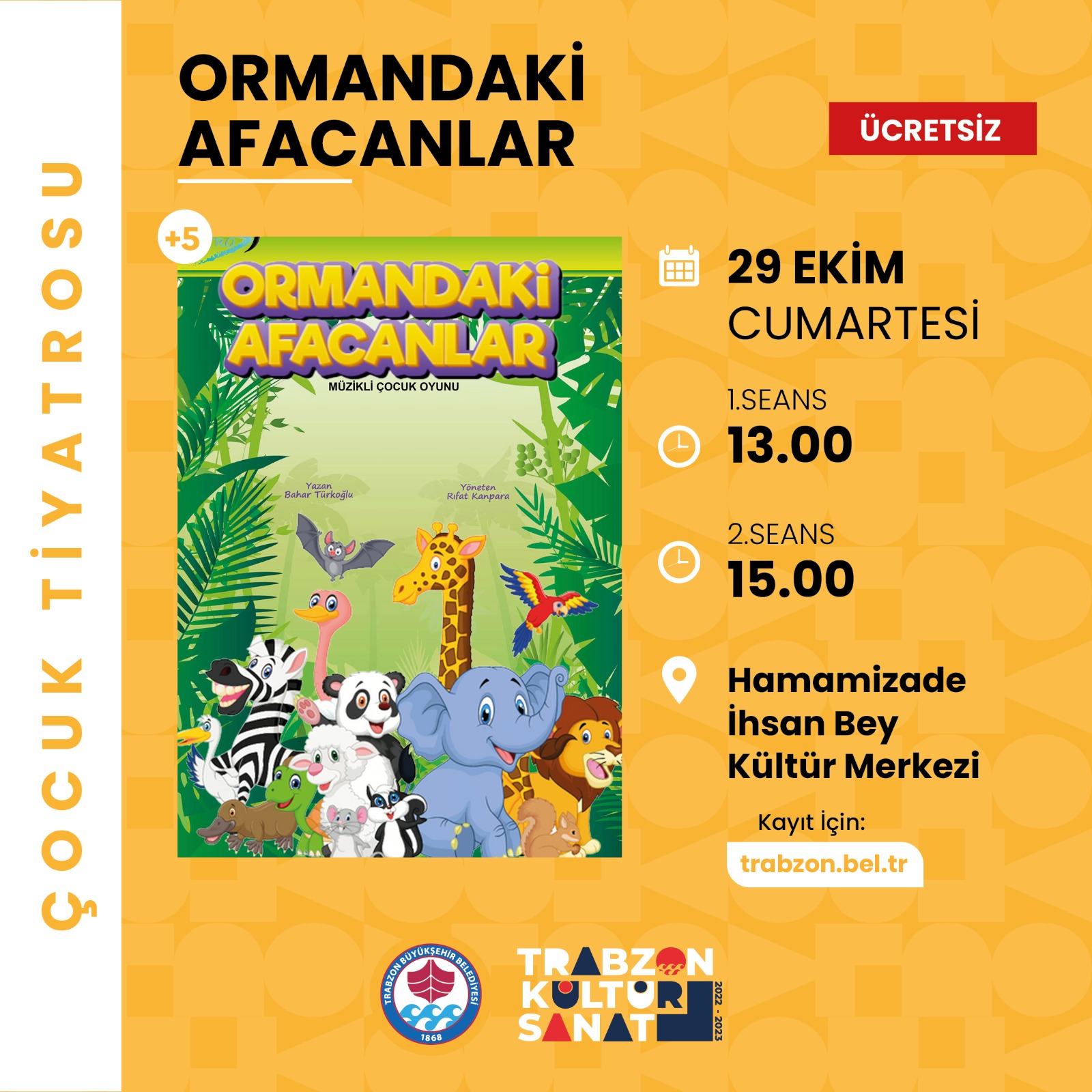 Trabzon'da Ekim ayı etkinlik programı açıklandı