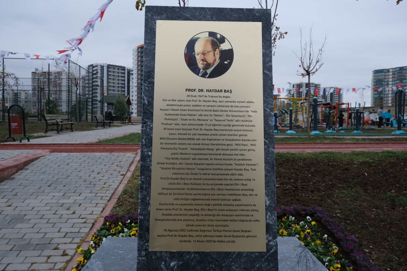 CHP’li Ankara Yenimahalle Belediyesi, Prof. Dr. Haydar Baş parkı açtı