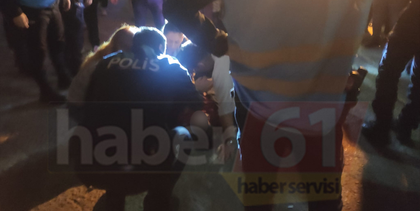 Trabzon’da kaza! Aracın altından vatandaşların yardımıyla çıkarıldı