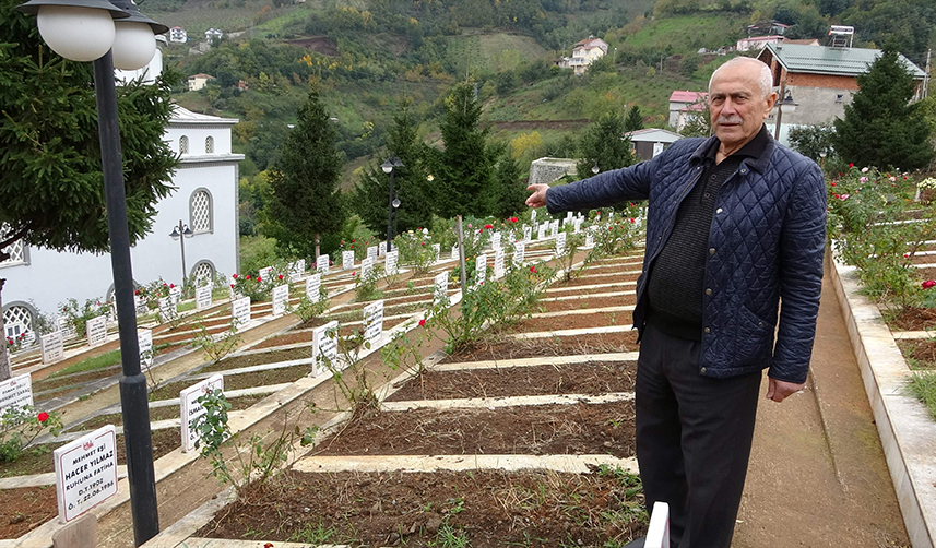 Şehitlikten esinlendi! Trabzon'da hayalini gerçekleştirdi