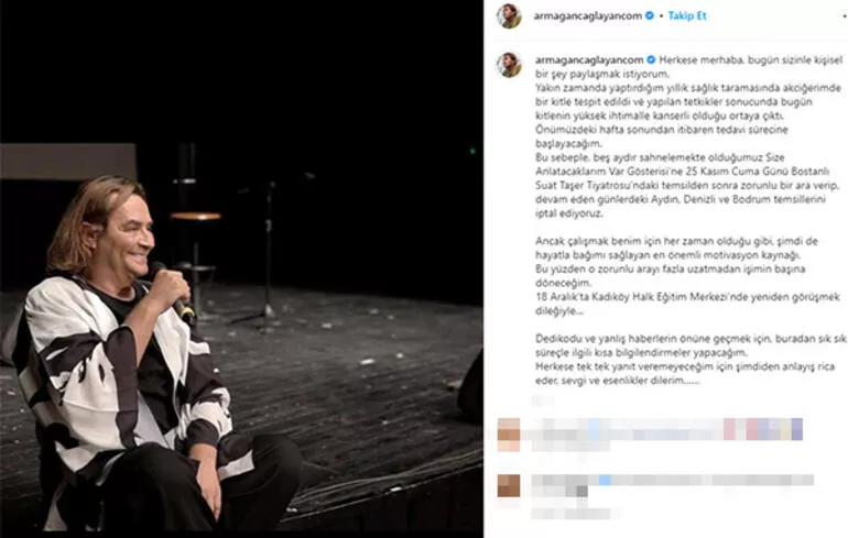 Armağan Çağlayan akciğer kanserine yakalandı!