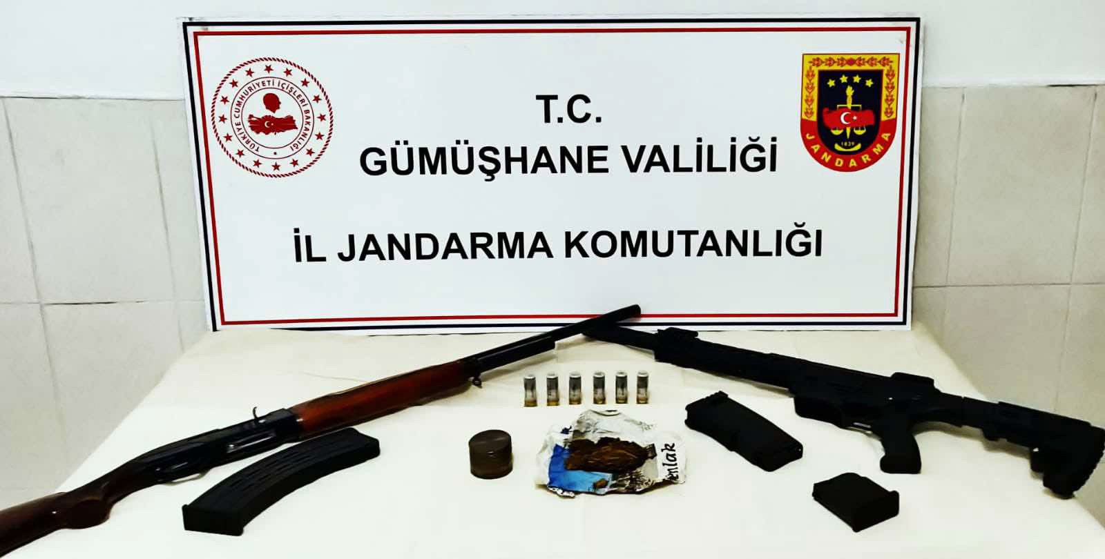 Gümüşhane'de jandarmadan uyuşturucu operasyonu