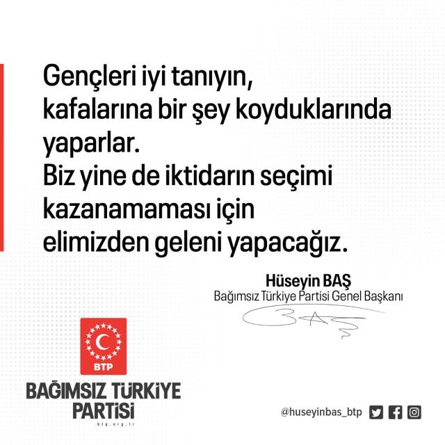 BTP lideri Hüseyin Baş'tan 6'lı masa toplantısı sonrası manidar paylaşım