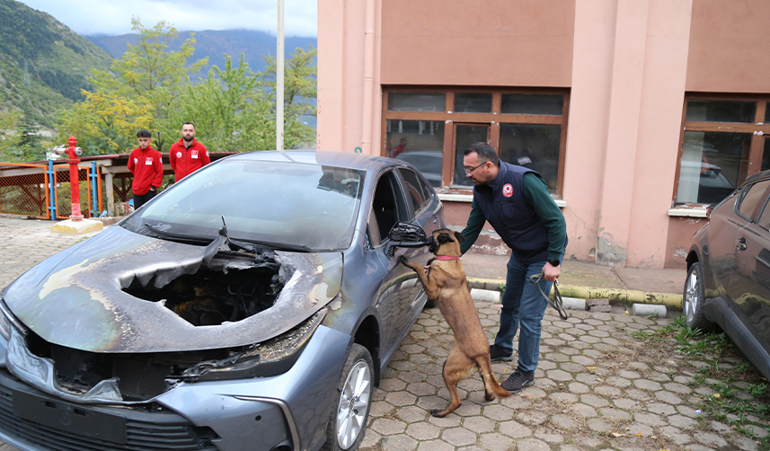 Gümüşhane'de geleceğin köpek eğitmenleri uygulamalı olarak ders alıyor