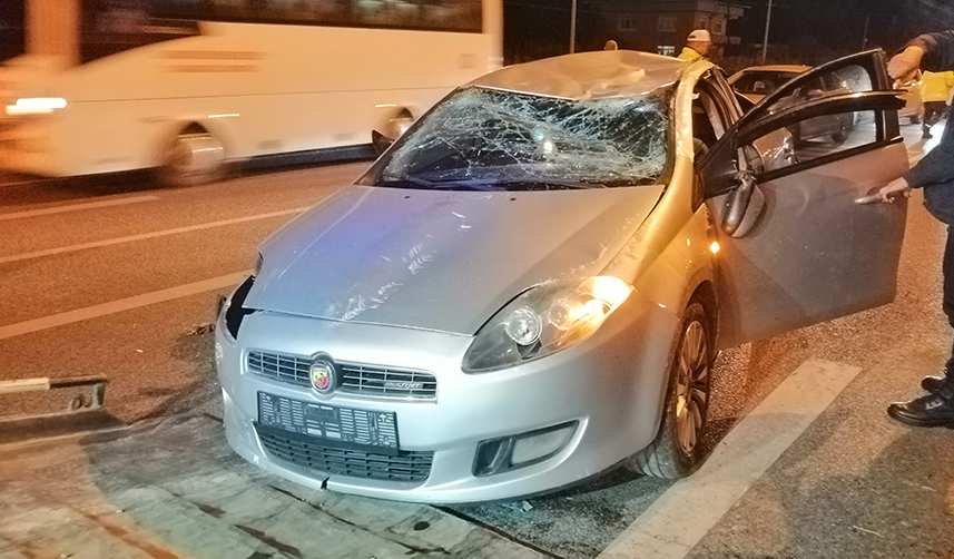 Samsun'da otomobilin devrilmesi sonucu 3 kişi yaralandı