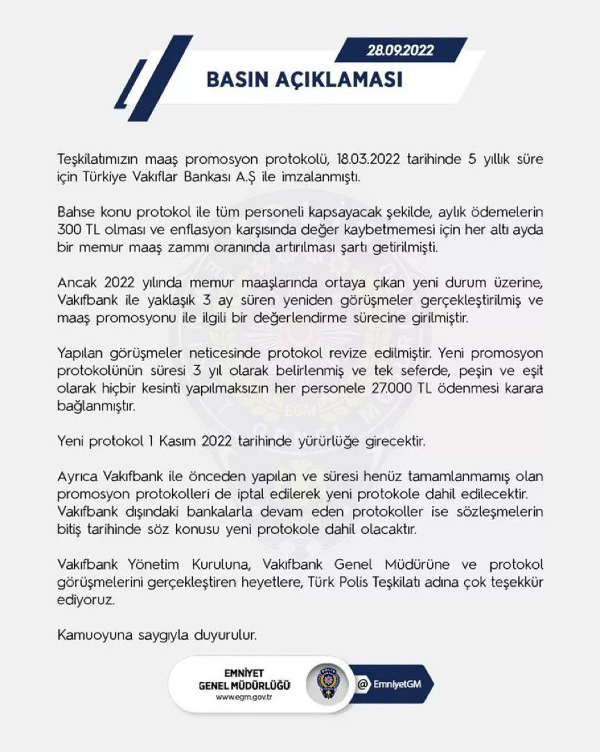 Emniyet promosyonunda tarih belli oldu!