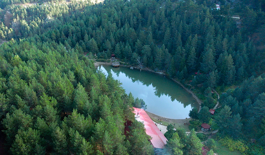 Gümüşhane'nin sonbahar havadan görüntülendi