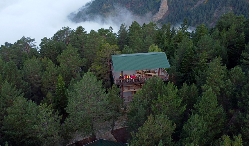 Gümüşhane'nin sonbahar havadan görüntülendi