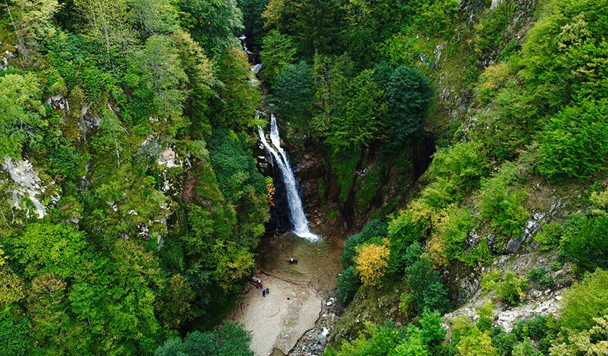 Gümüşhane'nin sonbahar havadan görüntülendi