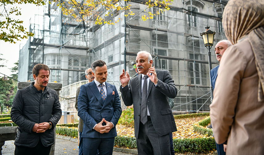 Atatürk Köşkü'nün restorasyonunda son durum