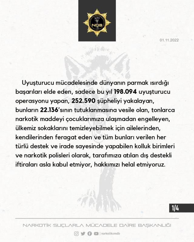 Narkotik'ten Kılıçdaroğlu'na yanıt: Hakkımızı helal etmiyoruz