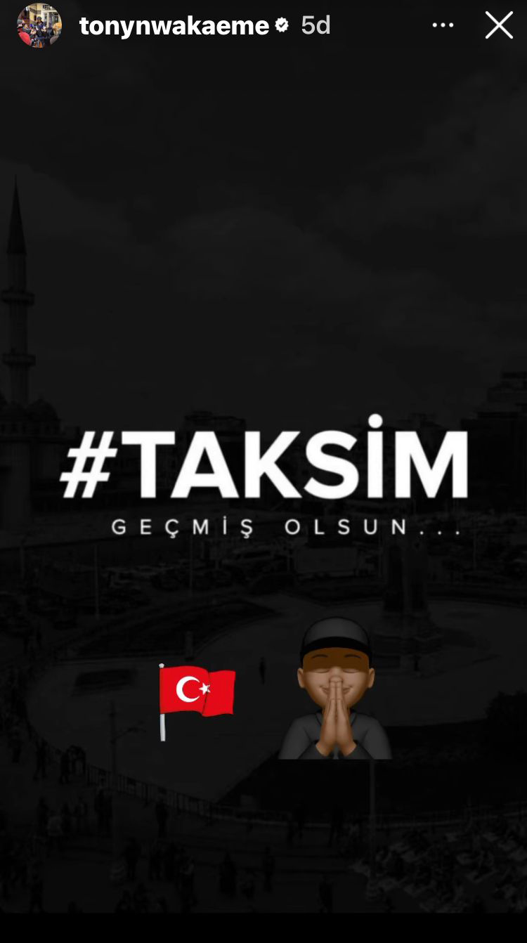 Nwakaeme’den İstiklal saldırısı için paylaşım