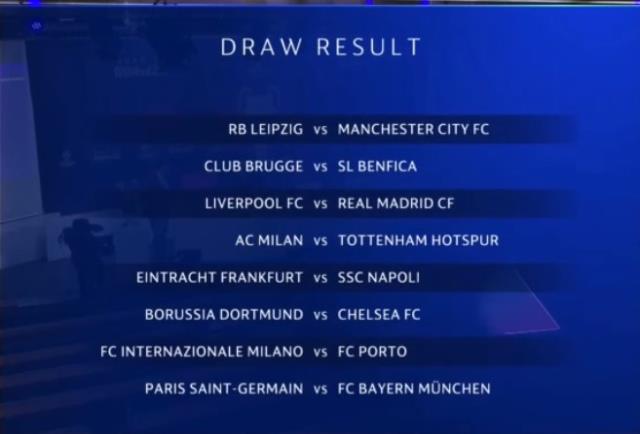 UEFA Şampiyonlar Ligi'nde son 16 turu eşleşmeleri belli oldu! İşte eşleşmeler