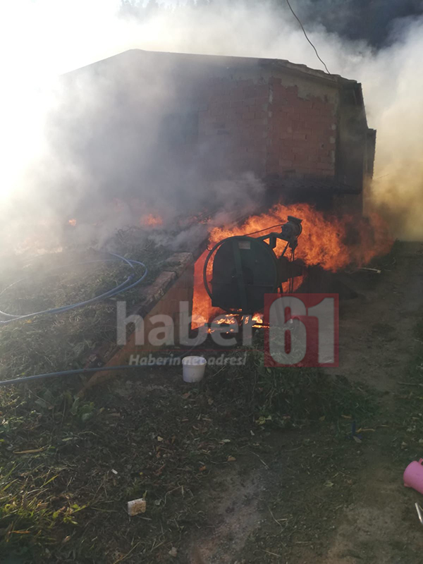 Trabzon'da korkutan yangın!