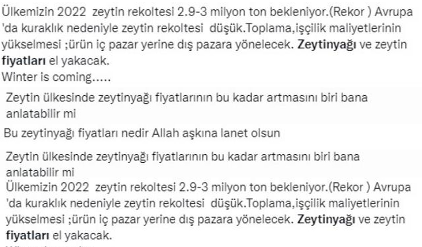 Zeytinyağı fiyatları vatandaşı isyan ettirdi! " Bu işte bir iş var "