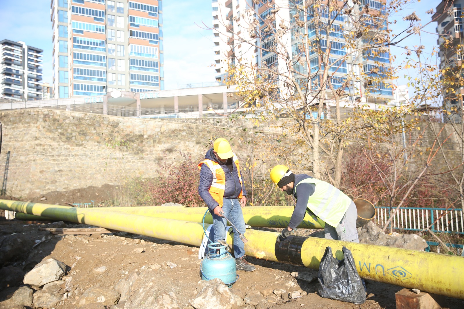 Trabzon'da doğalgaz çalışmaları yeniden başladı 