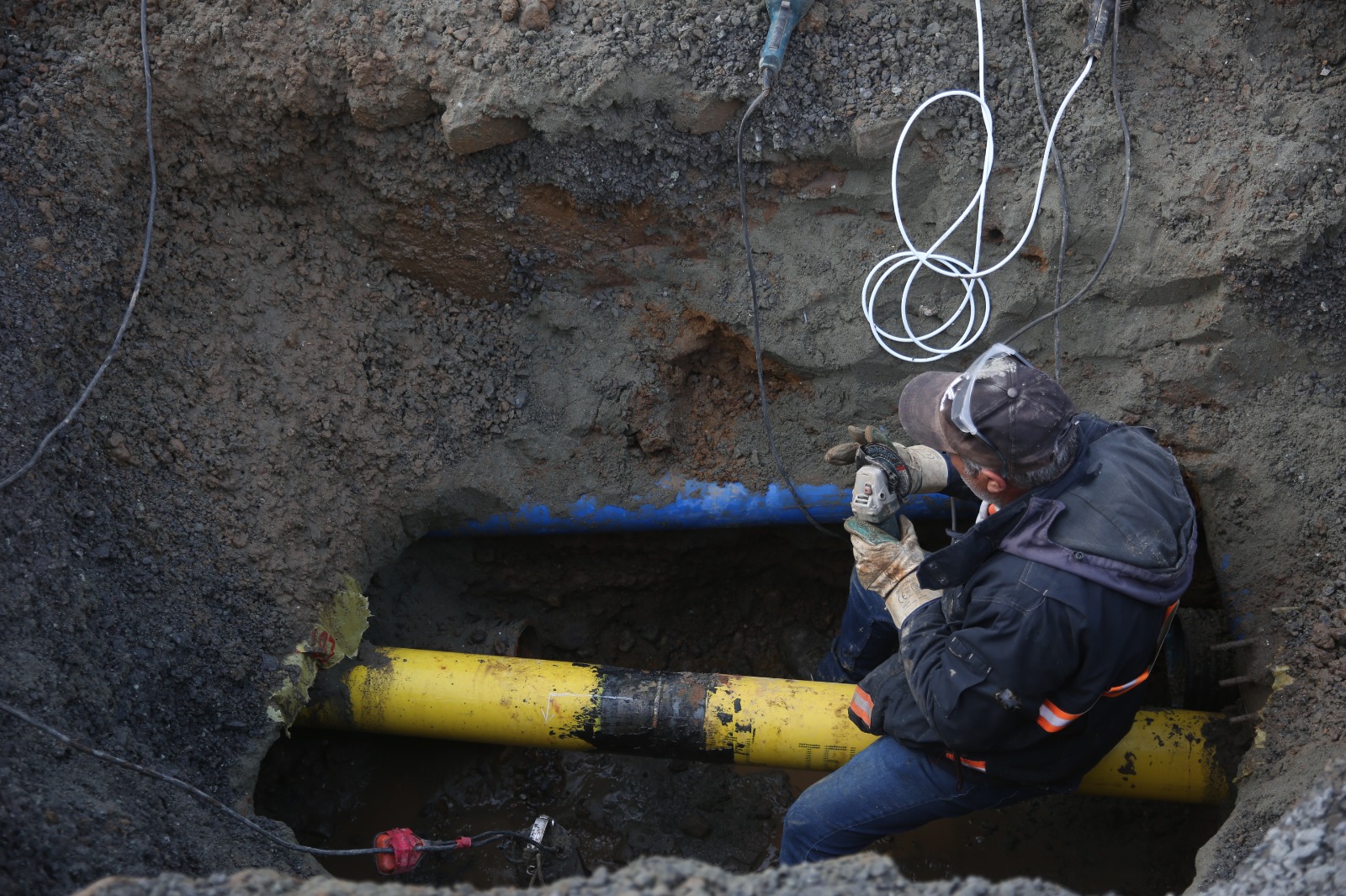 Trabzon'da doğalgaz çalışmaları yeniden başladı 