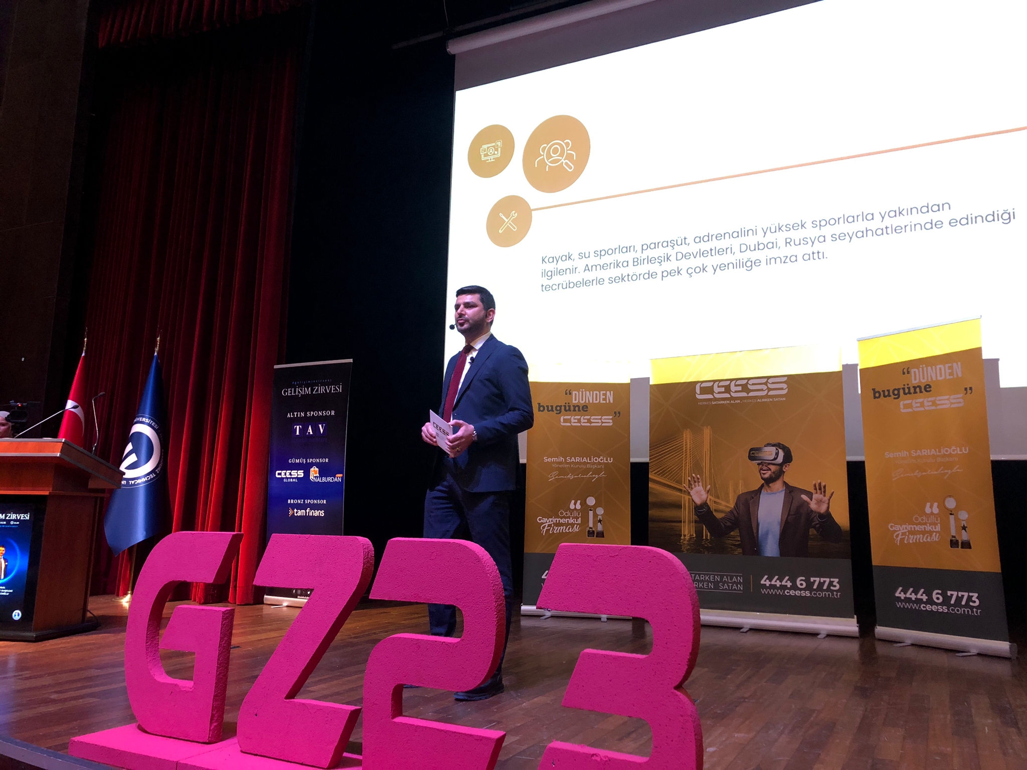  Sarialioğlu’ndan gençlere tavsiyeler! Gelişim Zirvesi’nde konuştu