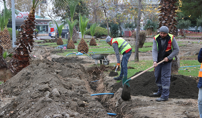 Akçaabat Sahil Parkı yenileniyor