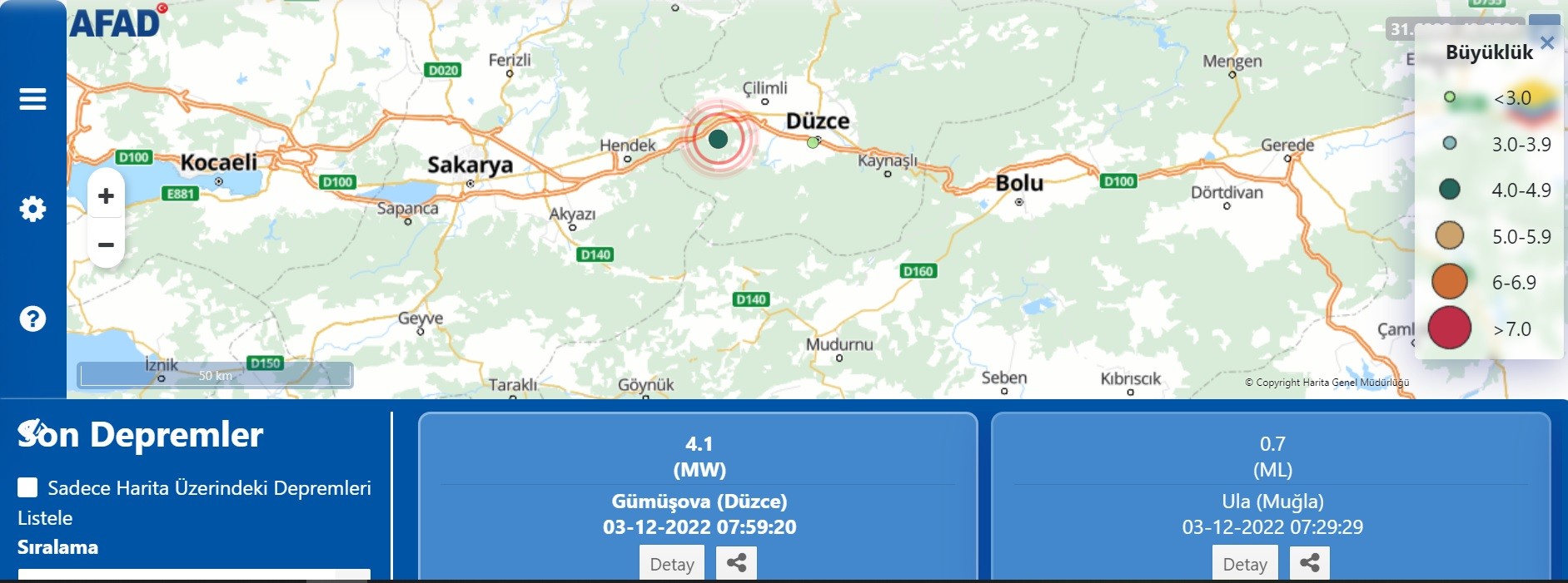 Düzce'de 4.1 büyüklüğünde deprem! Tekrar sallandı