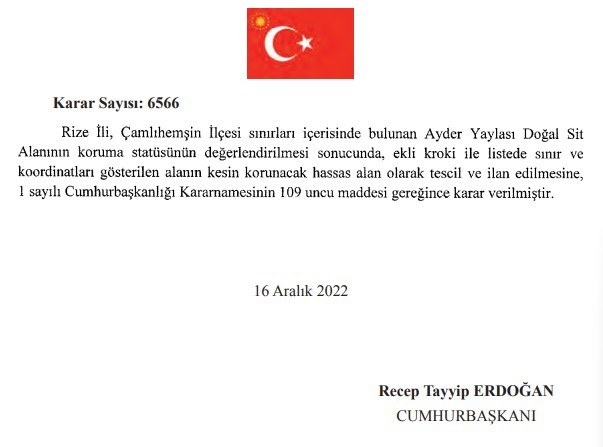 Doğu Karadeniz'in meşhur yaylası kesin korunacak hassas alan ilan edildi