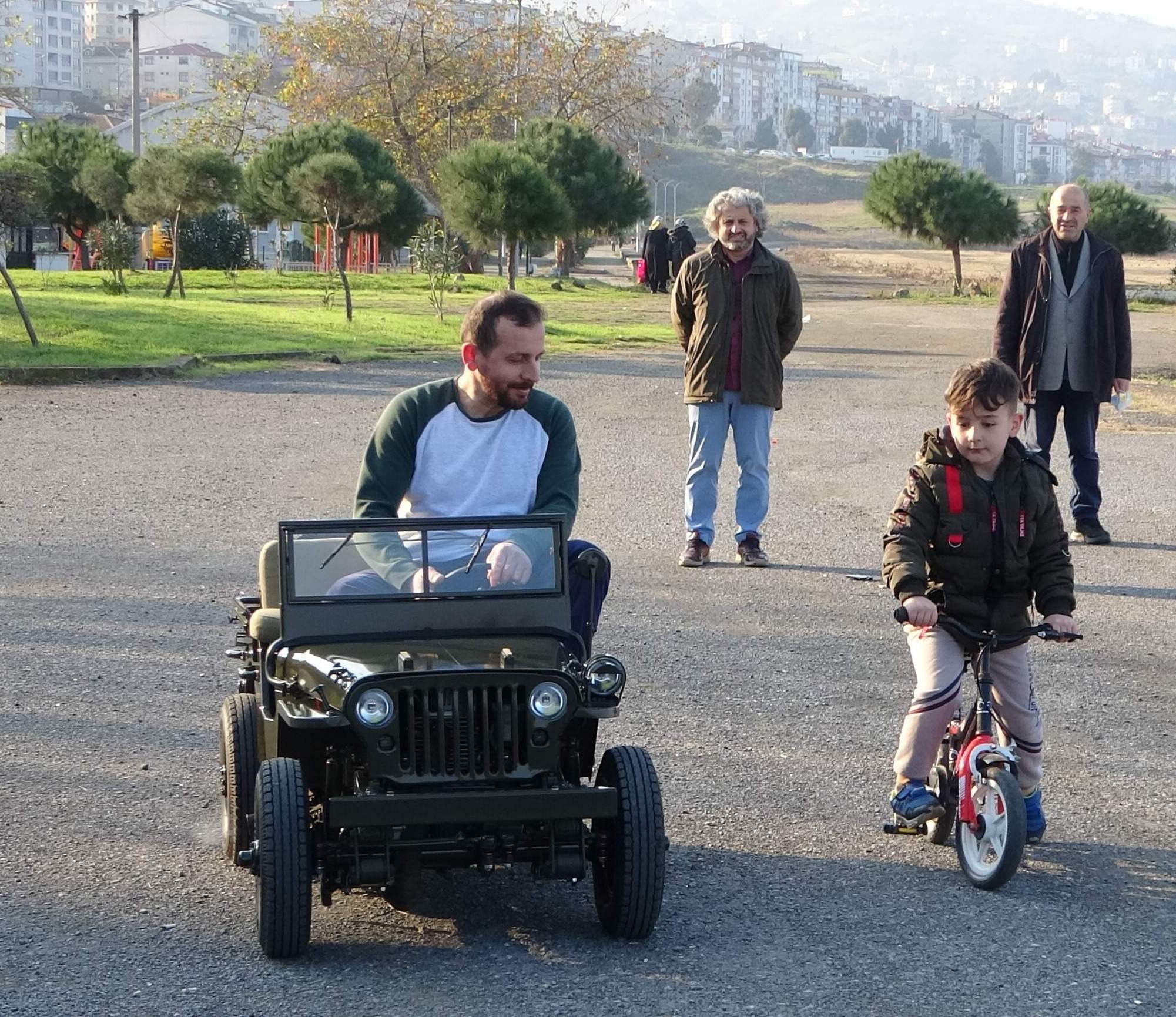 Trabzon'da bu aracı görenler hayrete düşüyor