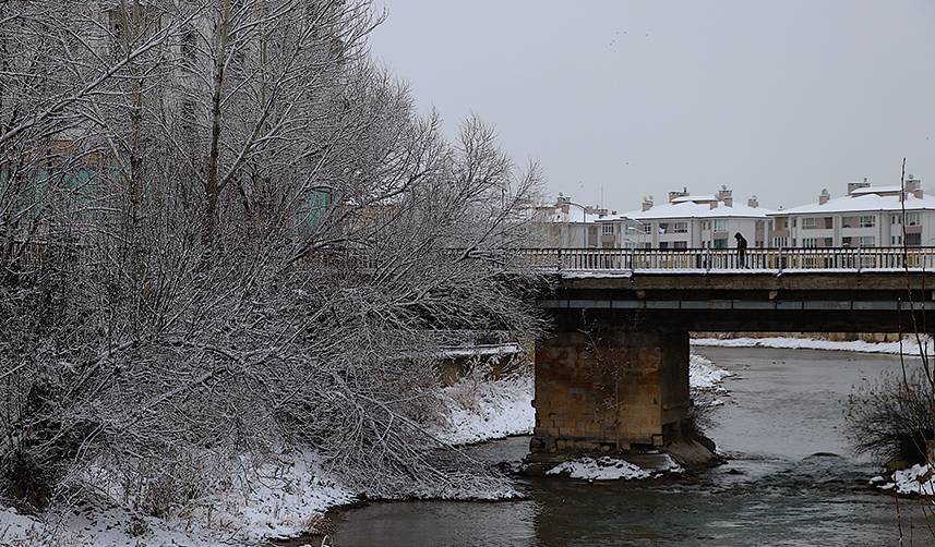 Bayburt beyaza büründü! İşte o görüntüler...