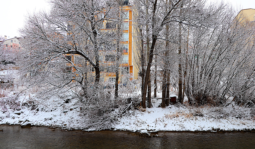 Bayburt beyaza büründü! İşte o görüntüler...