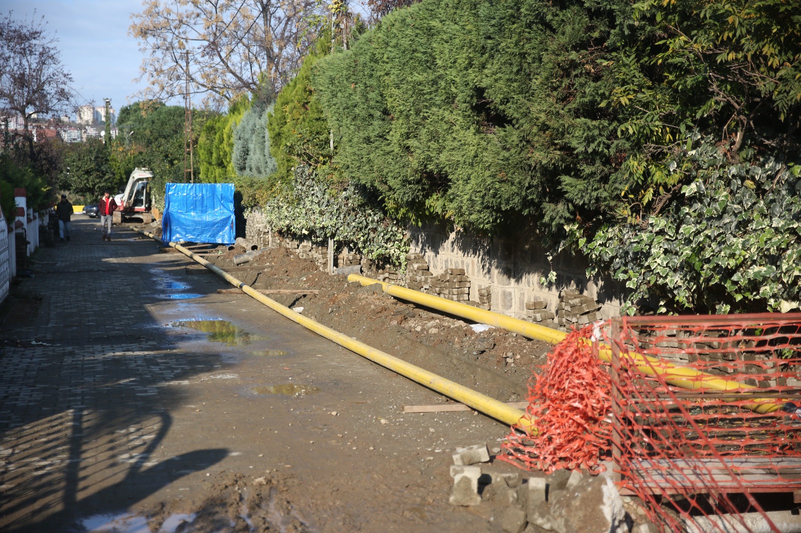 Trabzon'da doğalgaz çalışmaları yeniden başladı 